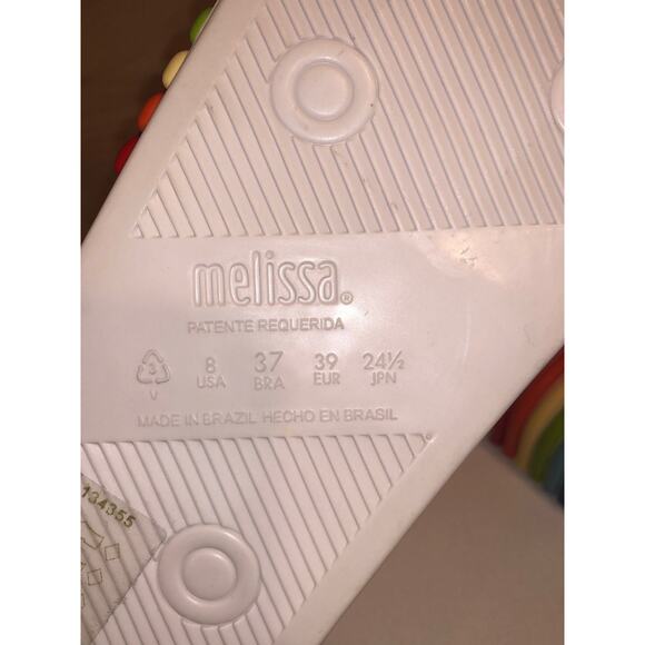 MLSA Melissa Rainbow Stripes Beach Slides NEW! US 8, EUR 39 - Picture 5 of 9